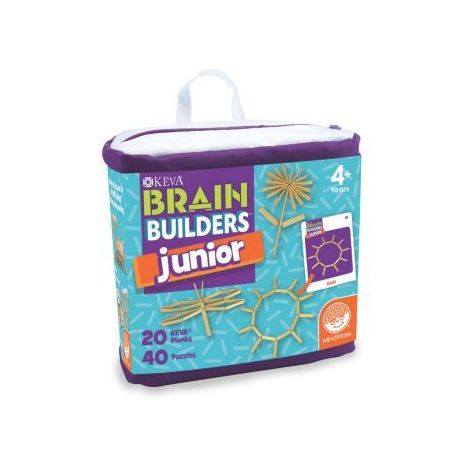 Joc logic cu provocari, cu piese din lemn, Keva Brain Builders Junior - imagine 6